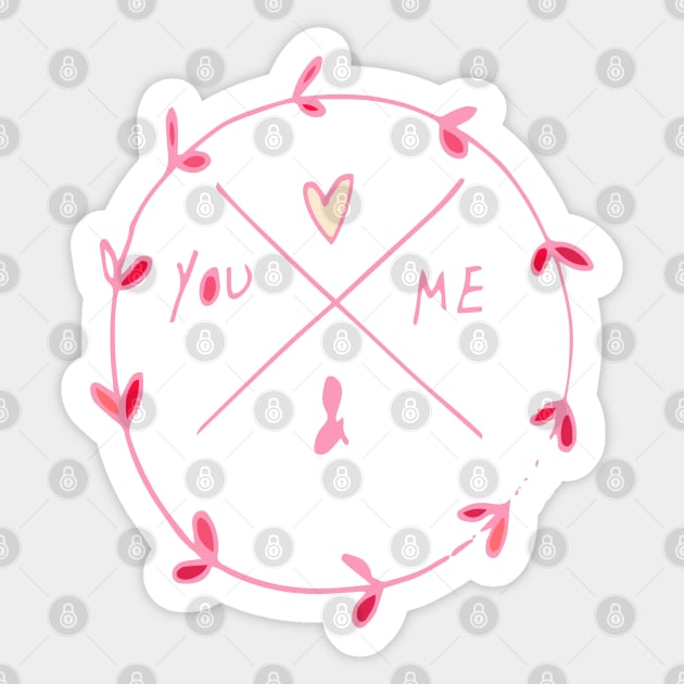 love me Sticker by bruxamagica